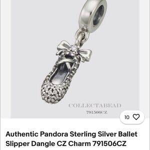 Pandora Silver Necklace with Sparkling Pendant